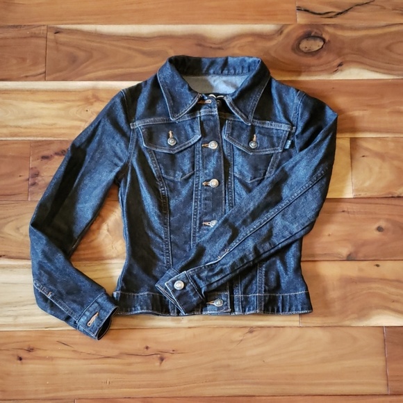 Dark denim jean jacket - Picture 3 of 7